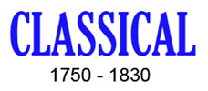 1750-1830=Classical Menu
